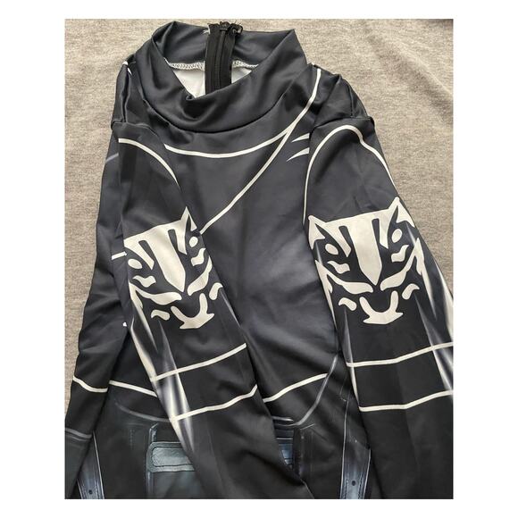 New Wednesday Addams Girls S/ 6-7 Yrs Black Jumpsuit Uniform Halloween Costume - Picture 9 of 10